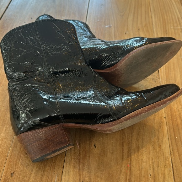 Free People Patent Leather Western Boots. 39 - Picture 4 of 4